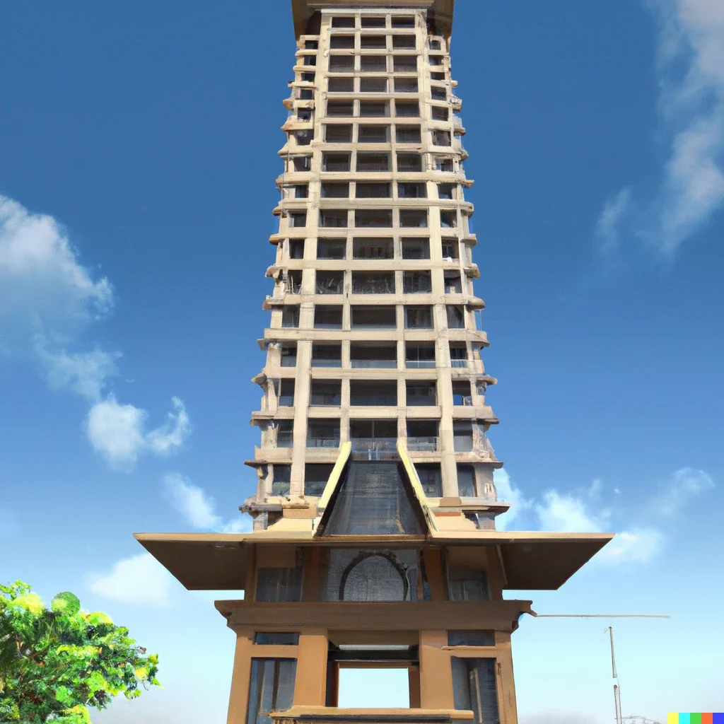Prompt: "3d render of a supertall skyscraper in the style of traditional Philippine architecture"