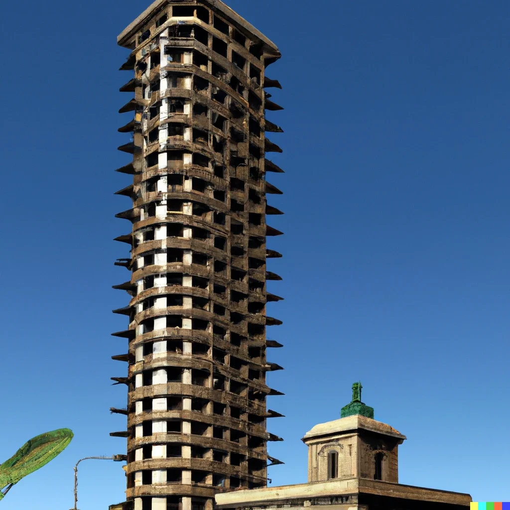 Prompt: "3d render of a supertall skyscraper in the style of traditional Philippine architecture"